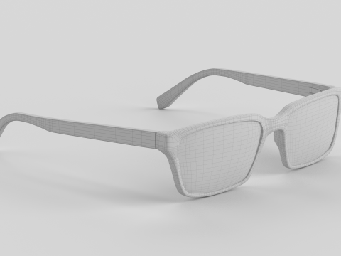 Wide Eyewear Glasses 3D 모델