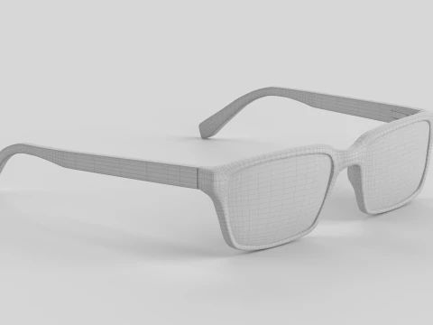 Wide Eyewear Glasses 3D Model