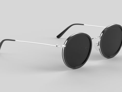 Amsterdam Eyewear Glasses 3D मॉडल