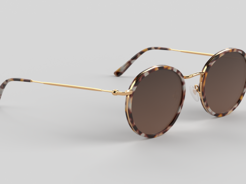 Amsterdam Eyewear Glasses 3D मॉडल