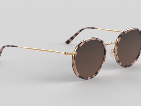 Amsterdam Eyewear Glasses 3D मॉडल