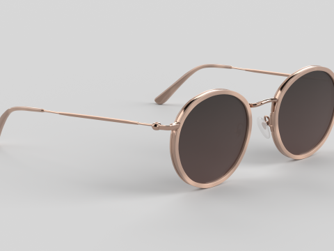 Amsterdam Eyewear Glasses 3D मॉडल