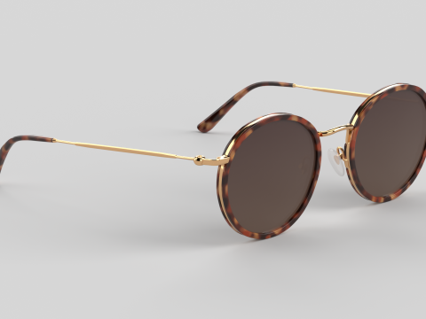 Amsterdam Eyewear Glasses 3D मॉडल