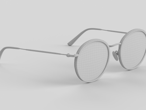 Amsterdam Eyewear Glasses 3D मॉडल