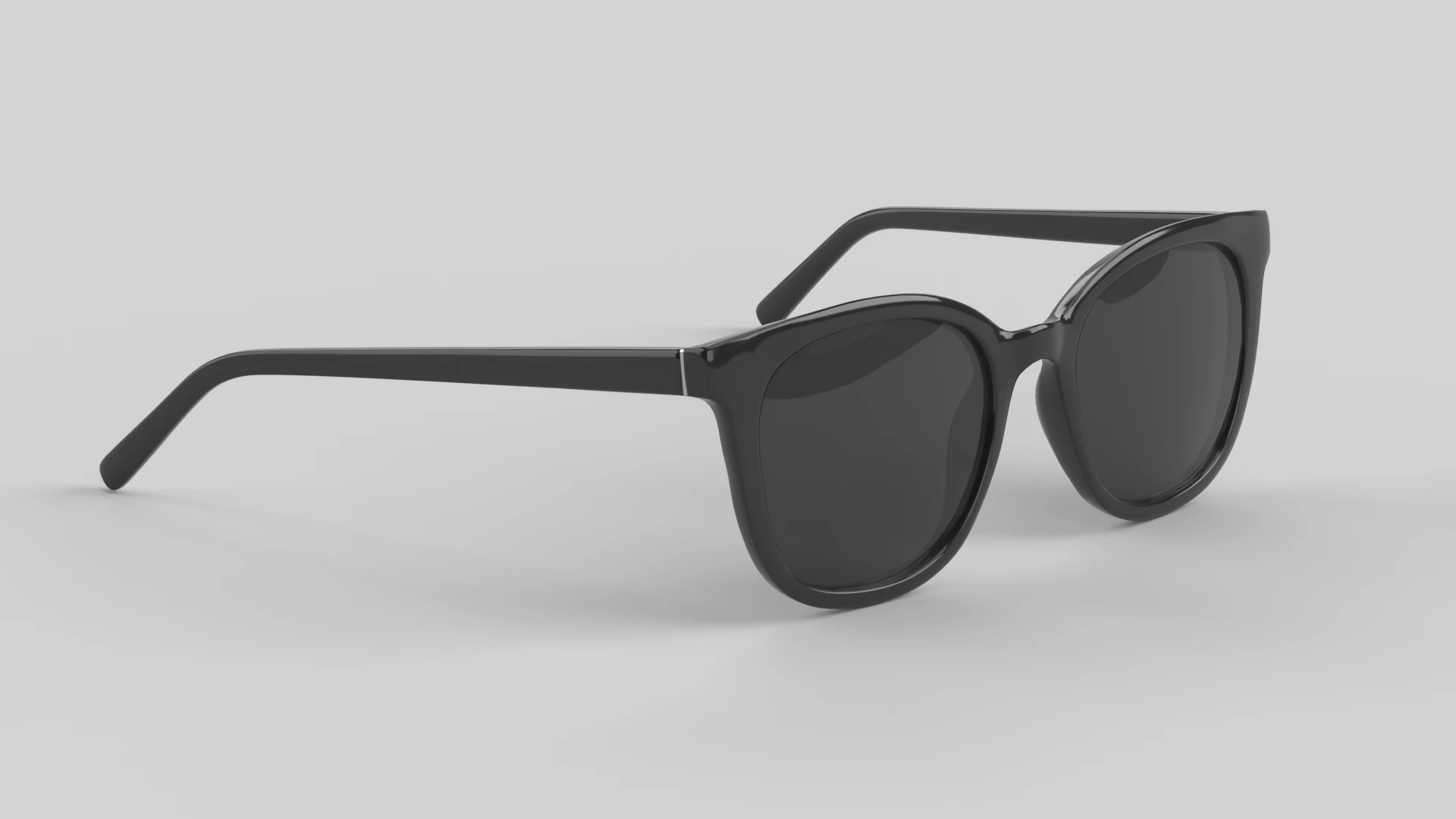 Cateye Eyewear Glasses 3D Model .c4d .max .obj .3ds .fbx .stl .blend 