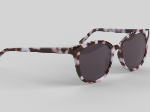 कैटआई आईवियर चश्मा 3D मॉडल