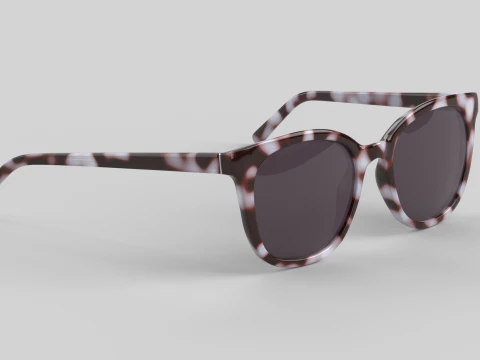 Cateye Eyewear Glasses 3D Model