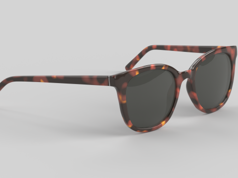 कैटआई आईवियर चश्मा 3D मॉडल