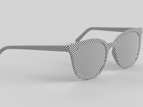 कैटआई आईवियर चश्मा 3D मॉडल