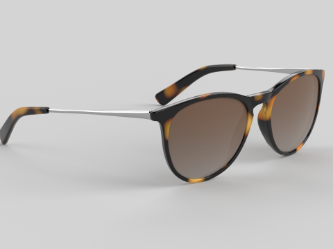 Pilot Eyewear Glasses 3D Model