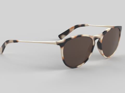 Pilot Eyewear Glasses 3D Model