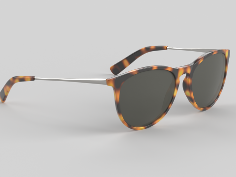 Pilot Eyewear Glasses 3D Model