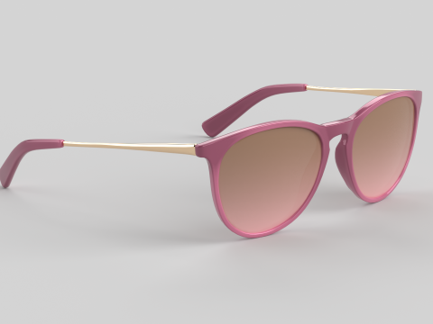 Pilot Eyewear Glasses 3D Model