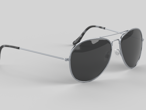 飞行员眼镜 3D 模型