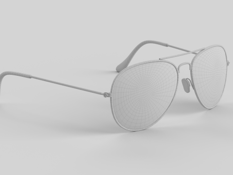 飞行员眼镜 3D 模型