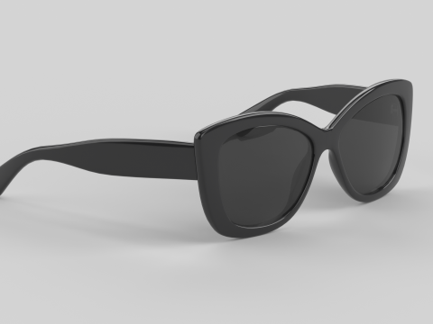 Lunettes de lunettes brillantes Modèle 3D