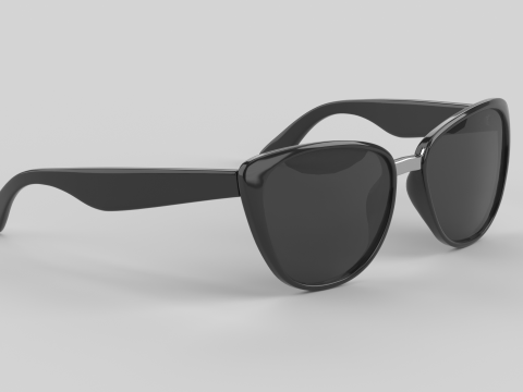 Gafas de sol ruborizadas Modelo 3D