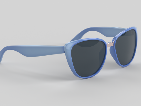Blush Eyewear Glasses 3D Model