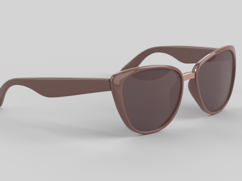 Blush Eyewear Glasses 3D Model