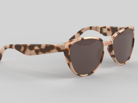 Blush Eyewear Glasses 3D Model