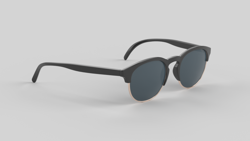 Avila Eyewear Glasses 3D Model .c4d .max .obj .3ds .fbx .stl .blend 