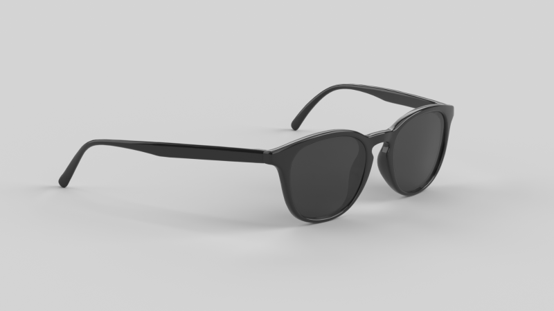 ユバ眼鏡 メガネ 3Dモデル .c4d .max .obj .3ds .fbx .stl .blend 