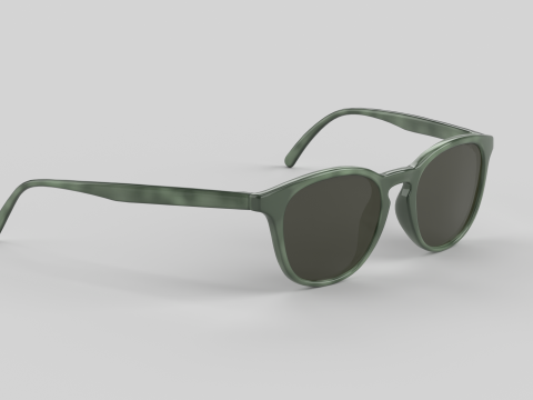 ユバ眼鏡 メガネ 3Dモデル