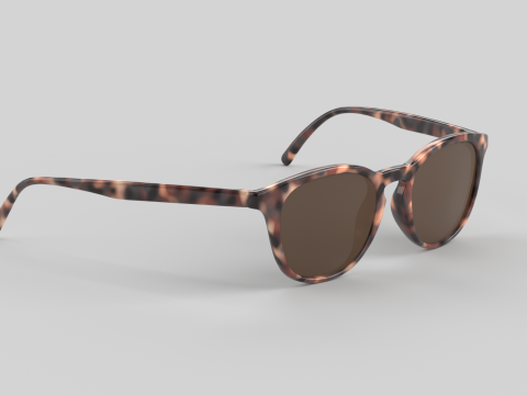 ユバ眼鏡 メガネ 3Dモデル