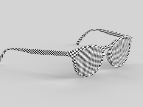 ユバ眼鏡 メガネ 3Dモデル