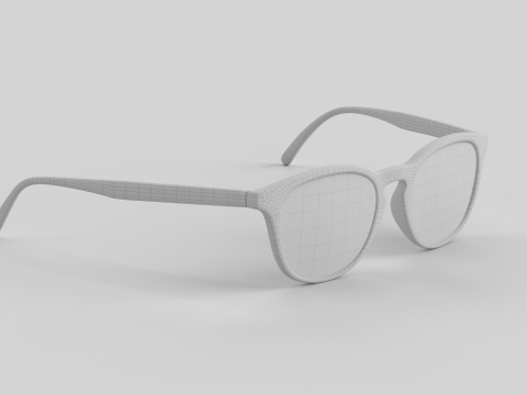 ユバ眼鏡 メガネ 3Dモデル
