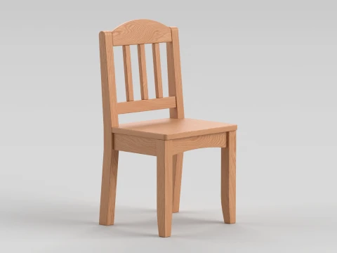 Cadeira de mesa redonda Modelo 3D
