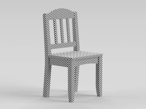 Cadeira de mesa redonda Modelo 3D