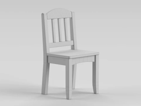 Cadeira de mesa redonda Modelo 3D
