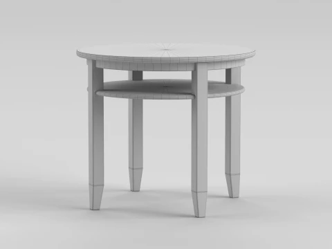 Cadeira de mesa redonda Modelo 3D
