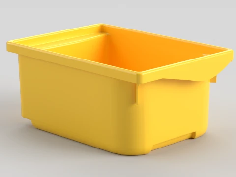 積み重ね可能なプラスチック保管庫 3Dモデル