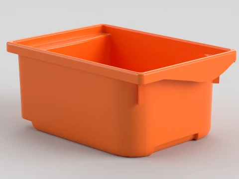 積み重ね可能なプラスチック保管庫 3Dモデル