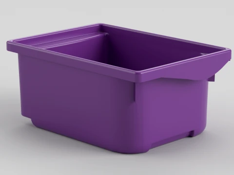 積み重ね可能なプラスチック保管庫 3Dモデル