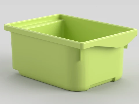 積み重ね可能なプラスチック保管庫 3Dモデル