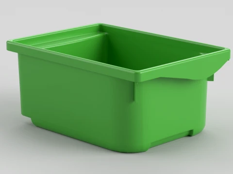 積み重ね可能なプラスチック保管庫 3Dモデル