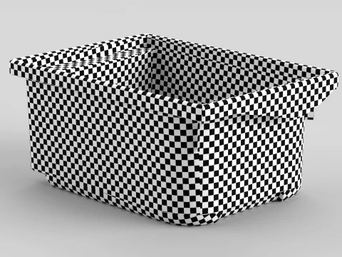 積み重ね可能なプラスチック保管庫 3Dモデル