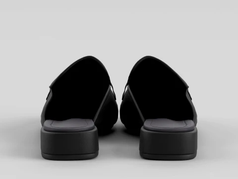 Ranae Sandal Black 3D Model