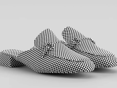Ranae Sandal Black 3D Model