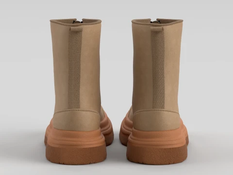 Calf Boot Sand 3D Model
