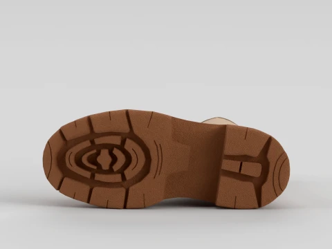 Calf Boot Sand 3D Model