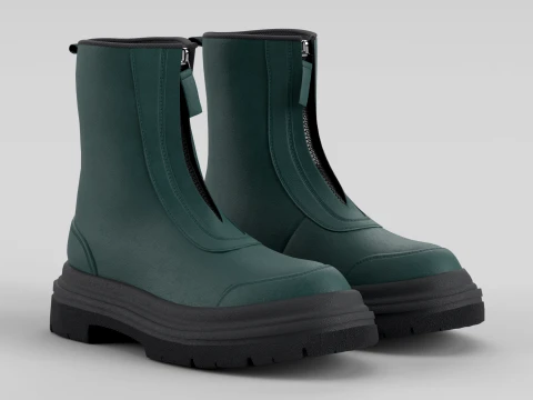 Wadenstiefel Mallard Green 3D Modell