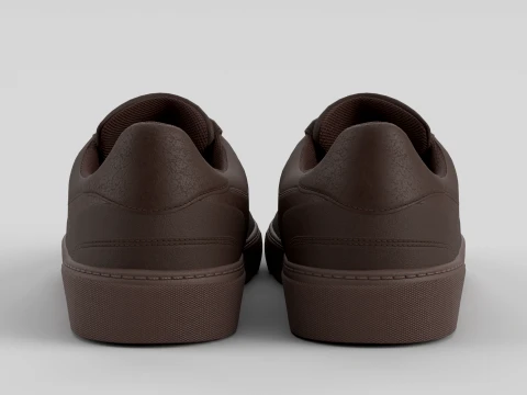 Crawler Brown Shoe Sneaker 3D Model