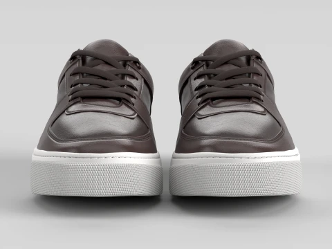 AeroMint Brown Shoe Sneaker 3D Model