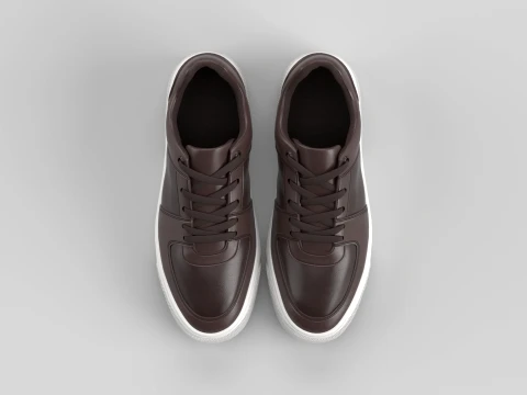 AeroMint Brown Shoe Sneaker 3D Model