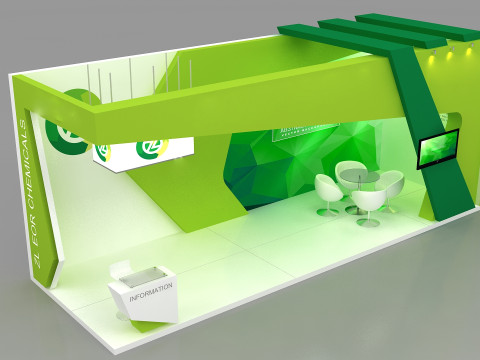3d exhibition model Modelo 3D