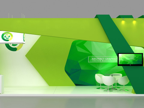 3d exhibition model Modelo 3D